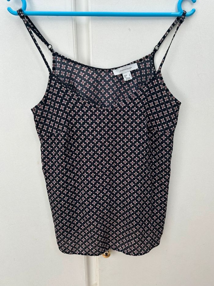 Top à bretelles débardeur - atmophere bleu et bordeaux taille 36