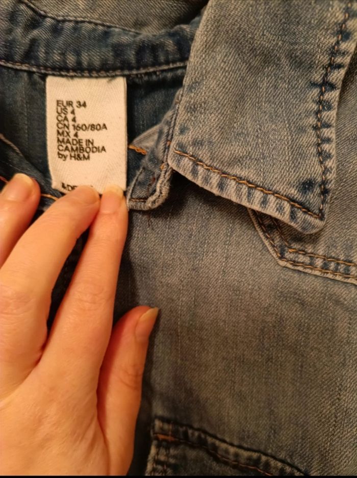 Veste / Blouson en Jean H&M Style Western - photo numéro 3