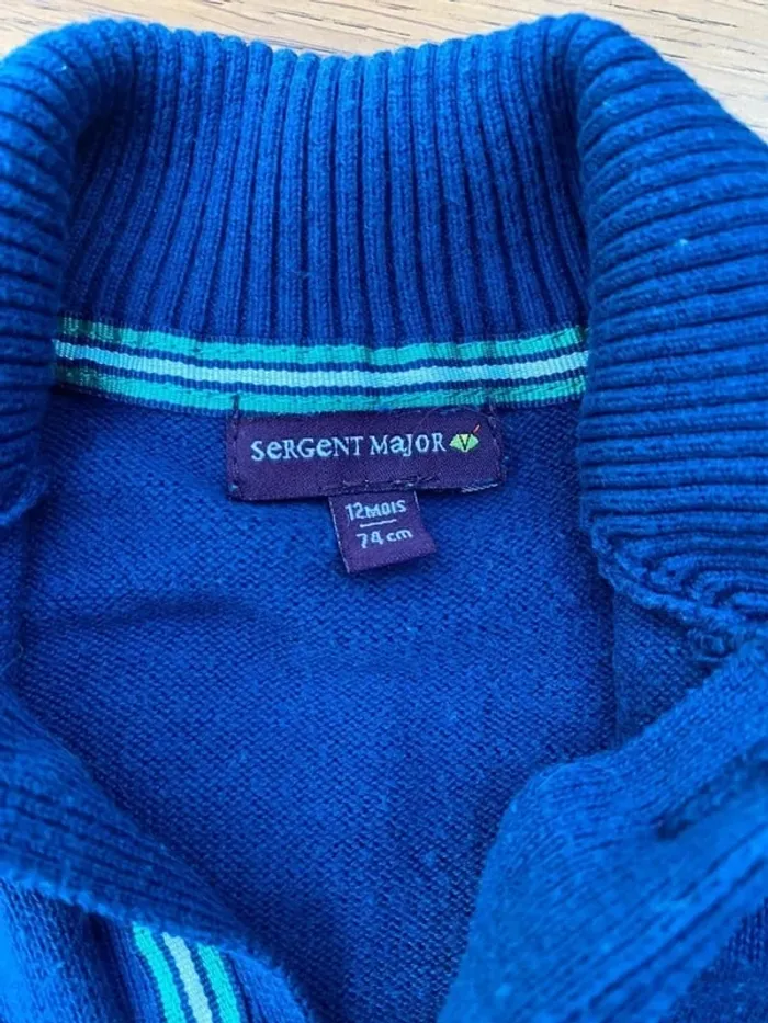 Gilet sergent major bleu dur 12 mois - photo numéro 3