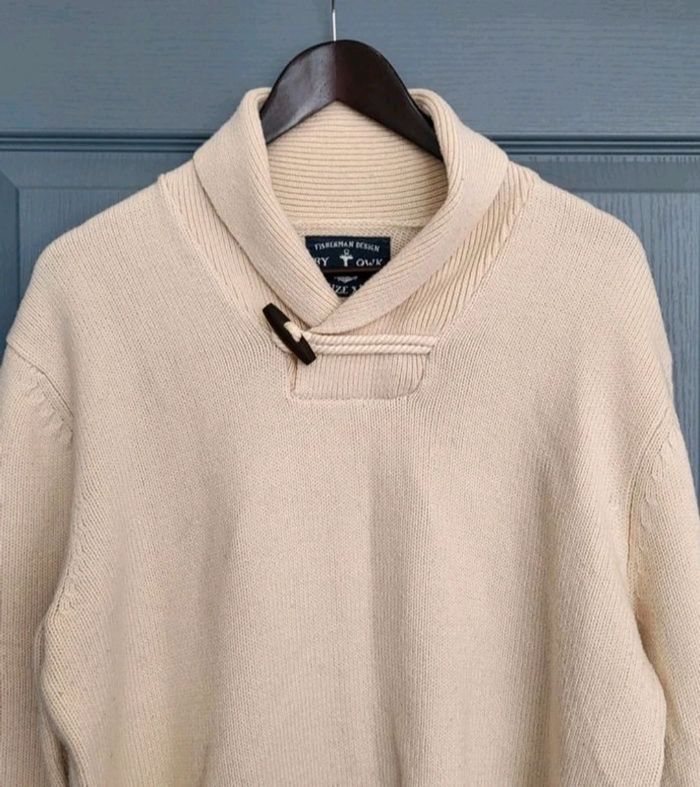 Pull d'hiver beige écru Kiabi col montant Taille XL ou 44 - photo numéro 2
