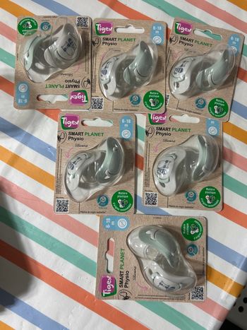 Lot de 12 tétines silicone TIGEX 