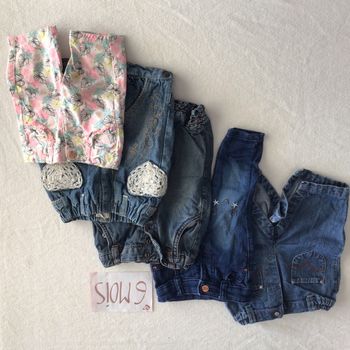 Lot 5 jeans fille 6 mois