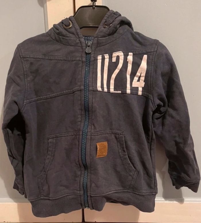 Veste bleu , mi saison, 4 ans