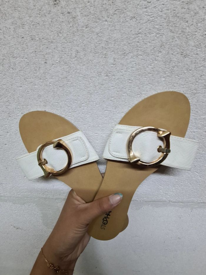 Claquettes mule blanche - photo numéro 3