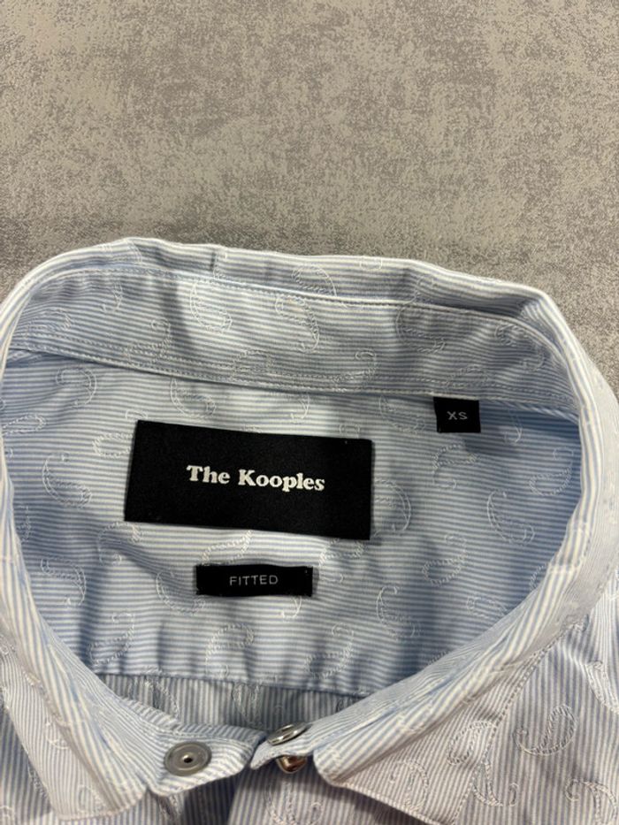 Chemise The Kooples Bleu et Blanc Taille XS - photo numéro 6