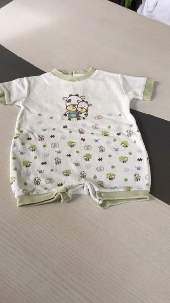 Grenouillère vache 12m neuf