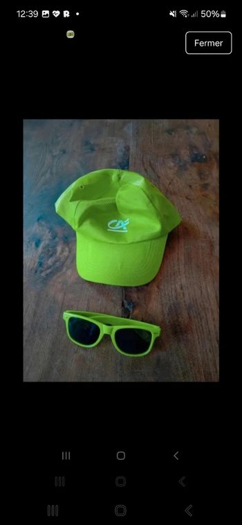 Casquette + lunettes de soleil 