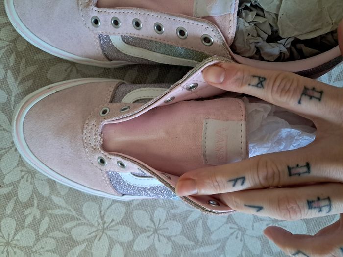 Vans rose paillettes  arc-en-ciel  taille 38 🌈 - photo numéro 8
