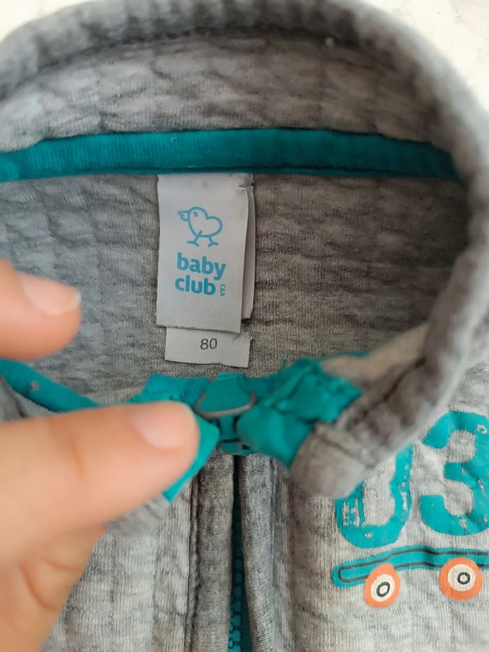 🔸Veste Zip Sans Manches - Baby Club 18 Mois🔸 - photo numéro 2