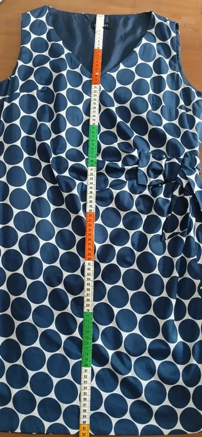 Robe droite Caroll bleu marine et blanc 42 - photo numéro 17