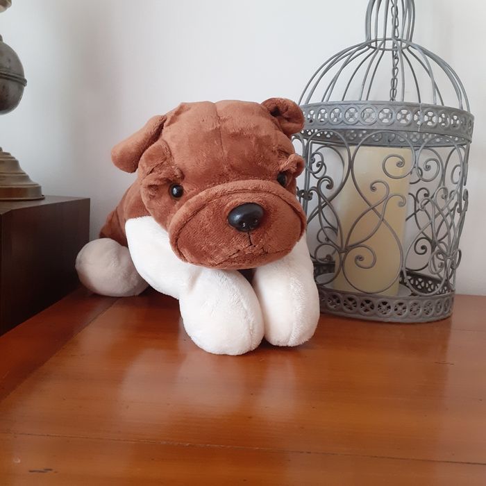 Doudou-peluche "Chiot Boxer/Bouledogue" *45cm/longueur - photo numéro 10