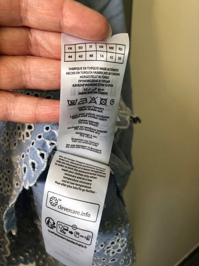 Chemisier/Blouse Naf Naf bleu T44 - photo numéro 4