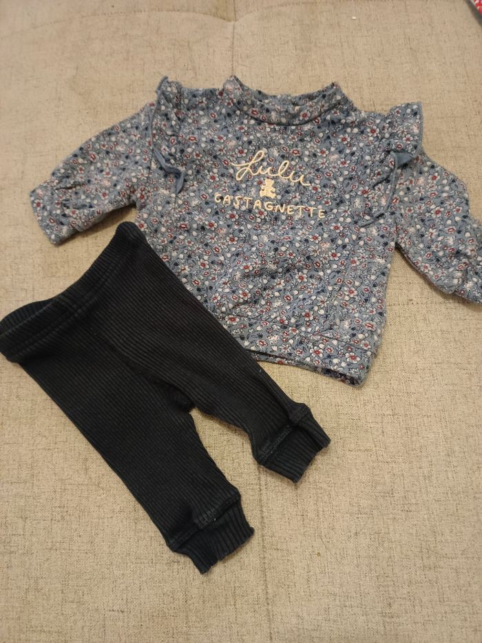 Ensemble lulu castagnette 3 mois