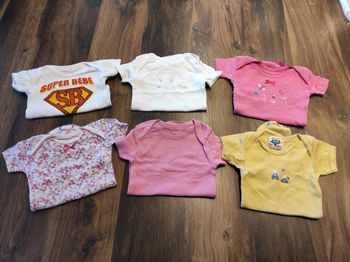 Lot de bodies manches courtes fille 3 mois
