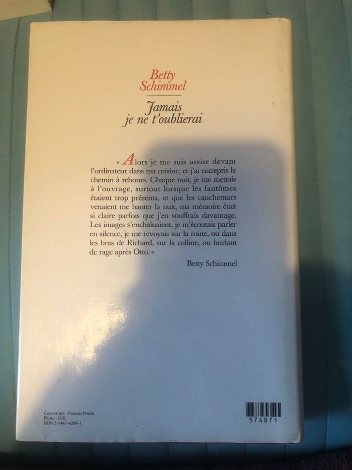 Jamais je ne t’oublierai - Betty Schimmel - photo numéro 2