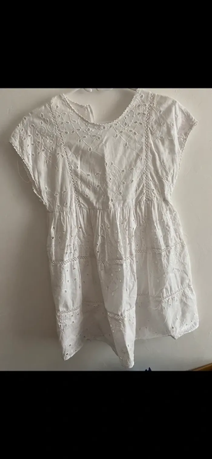 Robe short en broderie