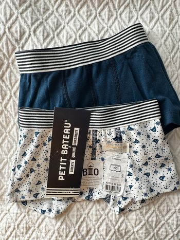 Lot de deux boxers petit bateau 2 ans