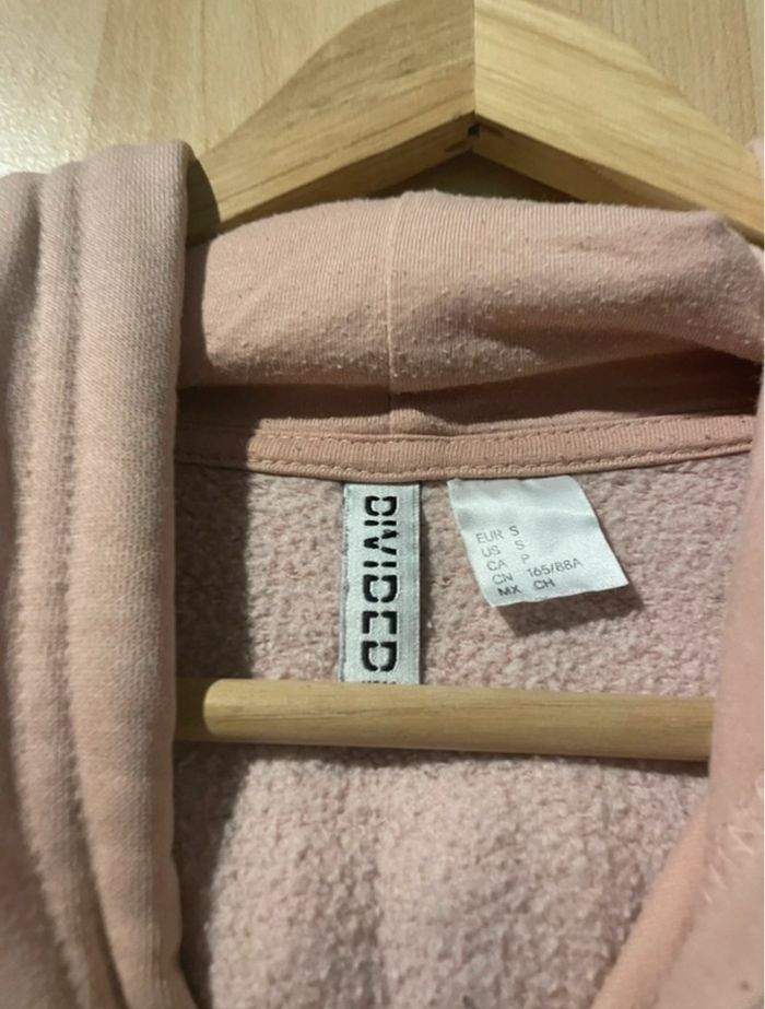 sweat à capuche rose pale - photo numéro 3