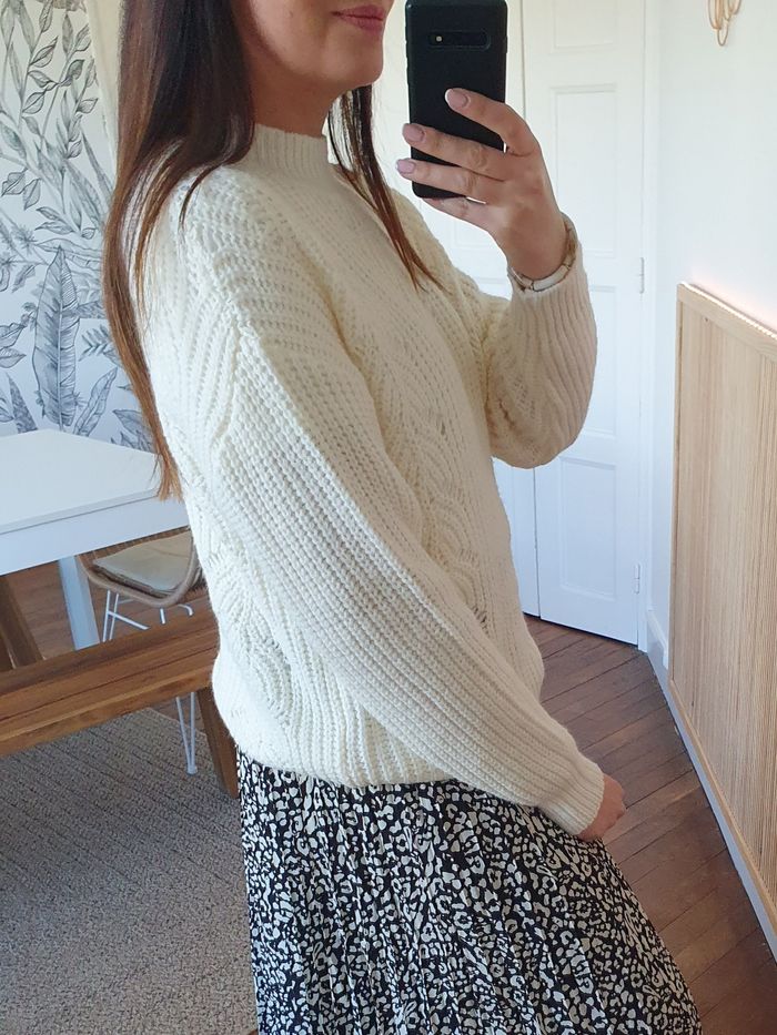 Pull ajouré Toronto blanc légèrement écru
Taille L - photo numéro 4