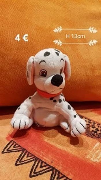 Peluche Dalmatien H 13cm neuve