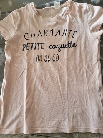 Tee-shirt manches courtes rose