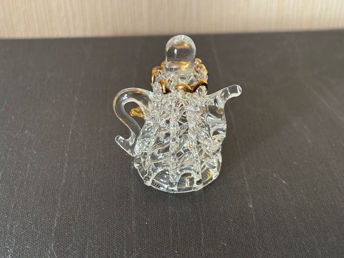 Lot de 2 théières miniatures vintage en verre filé - photo numéro 5