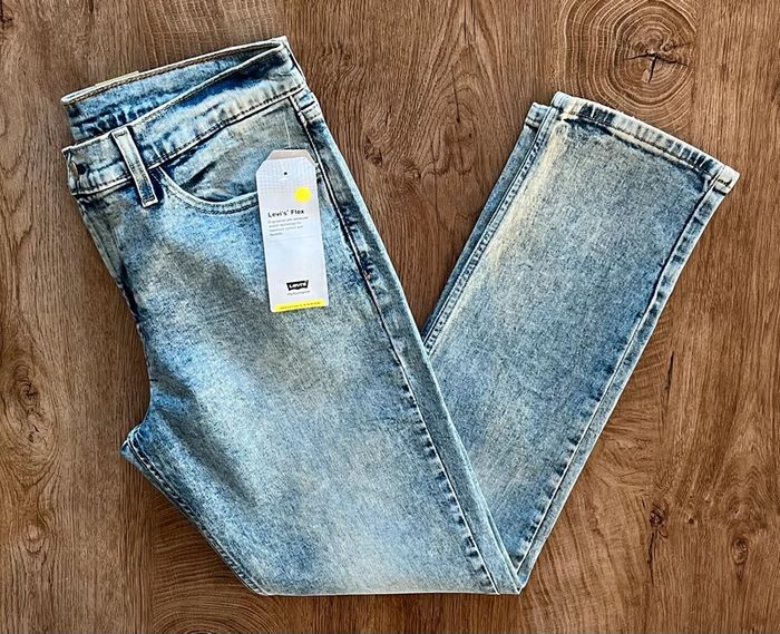 Jean/pantalon bleu clair et blanc Levi's 505 pour homme, taille : W 33 L 30 (42 taille française) - photo numéro 5