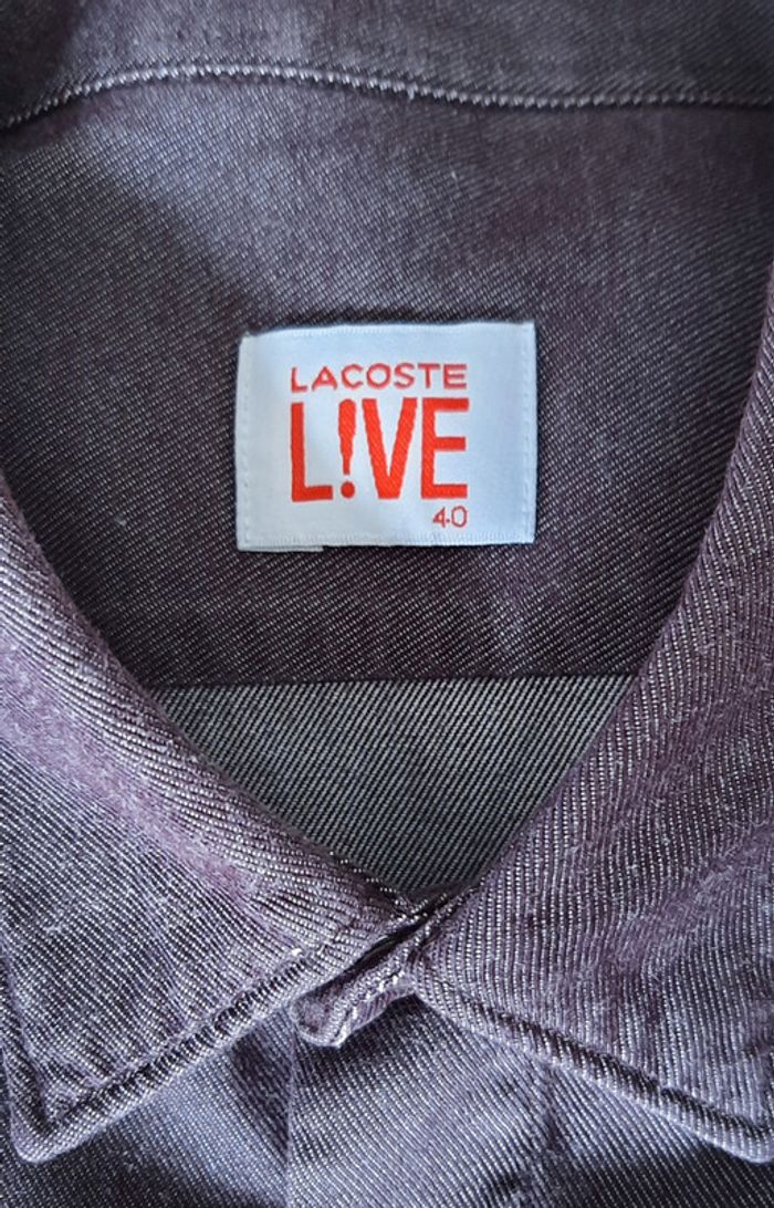 Chemise Lacoste Live bordeaux - photo numéro 4