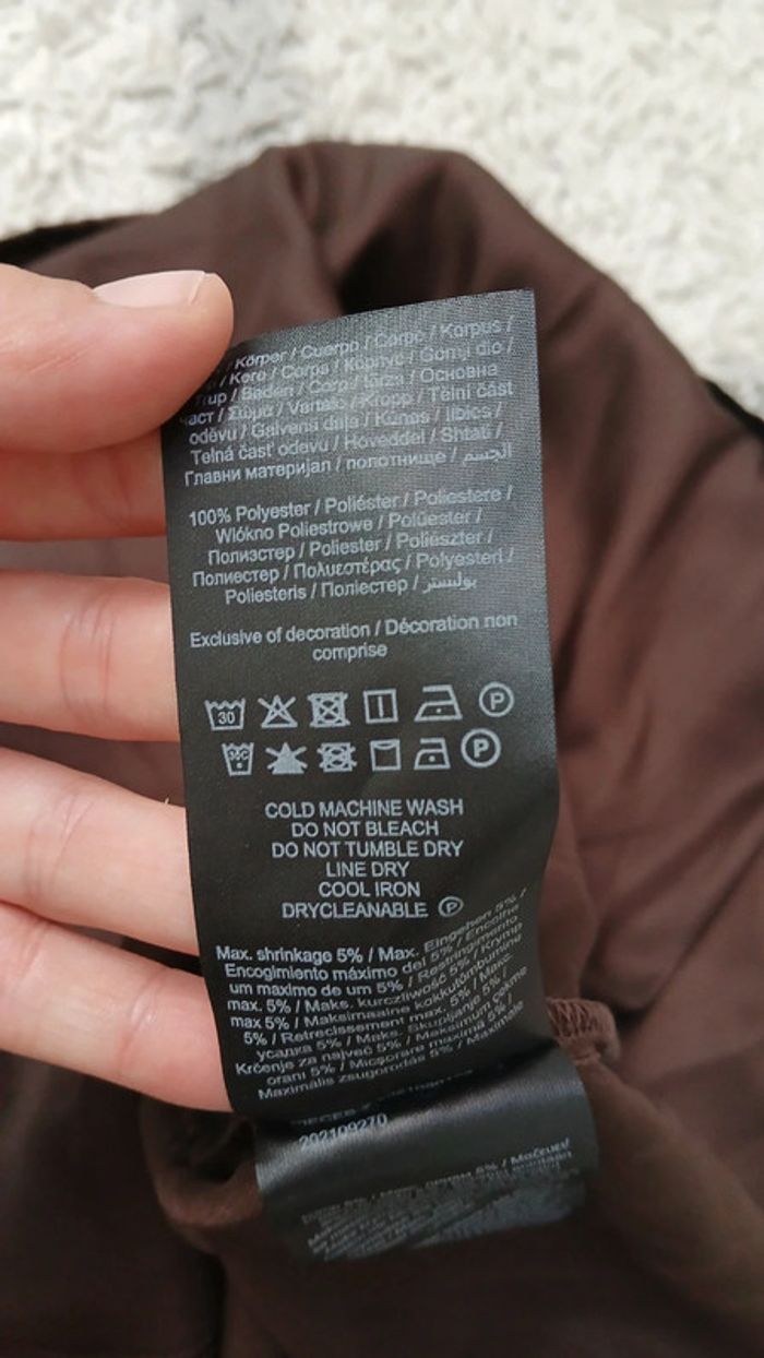 Robe marron satinée Pièces Neuve - photo numéro 8