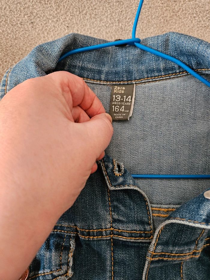 Veste en jeans Zara kids fille - photo numéro 4
