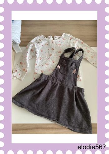 Ensemble robe et t-shirt chat orchestra