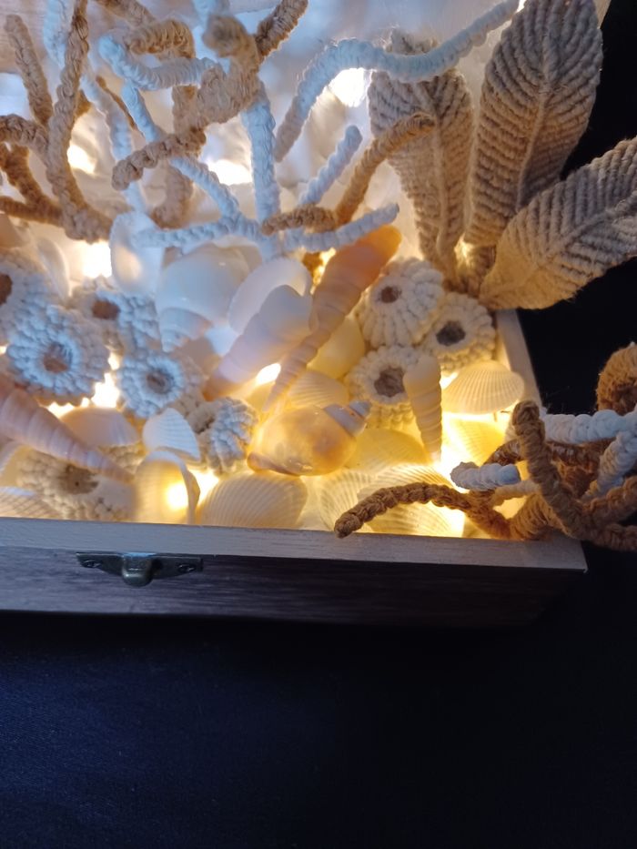 Fond marin macramé lumineux - photo numéro 6