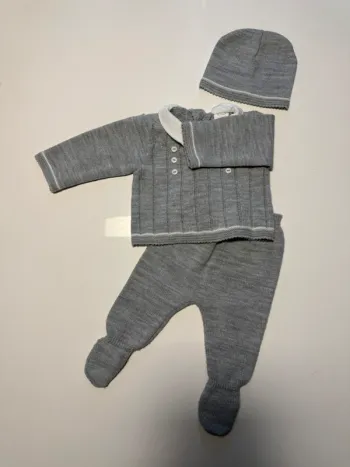 Ensemble maille gris
