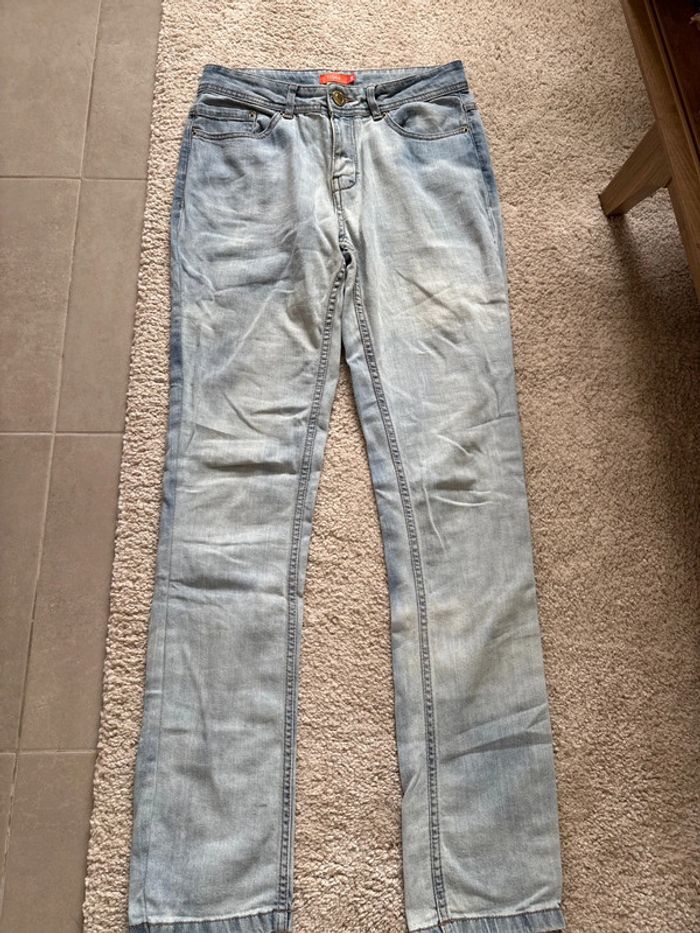 Jean bleu effet délavé - photo numéro 5