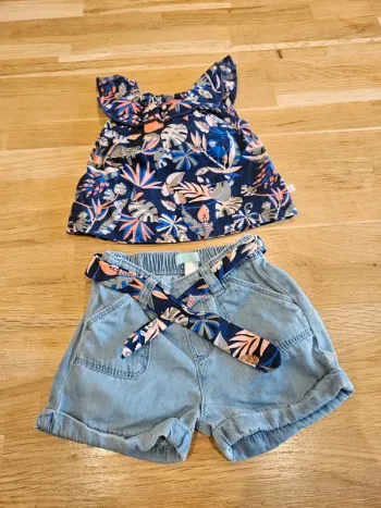 Ensemble haut et short 3 mois