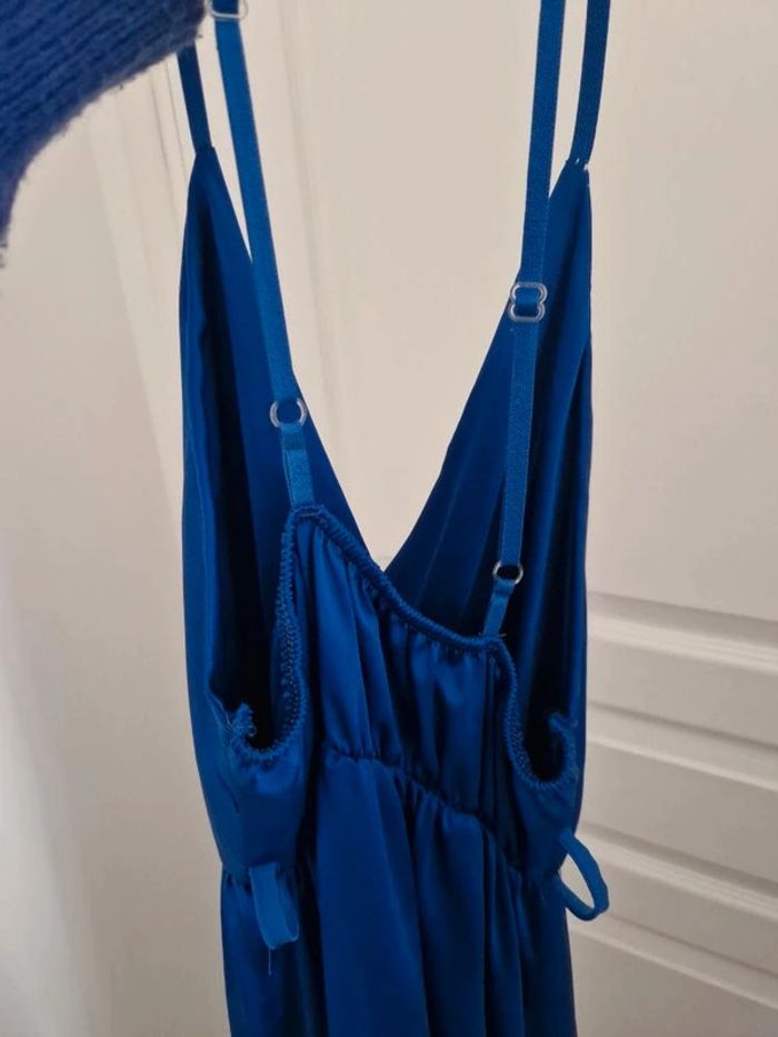 Robe de soirée satin bleu royal T36 - photo numéro 13