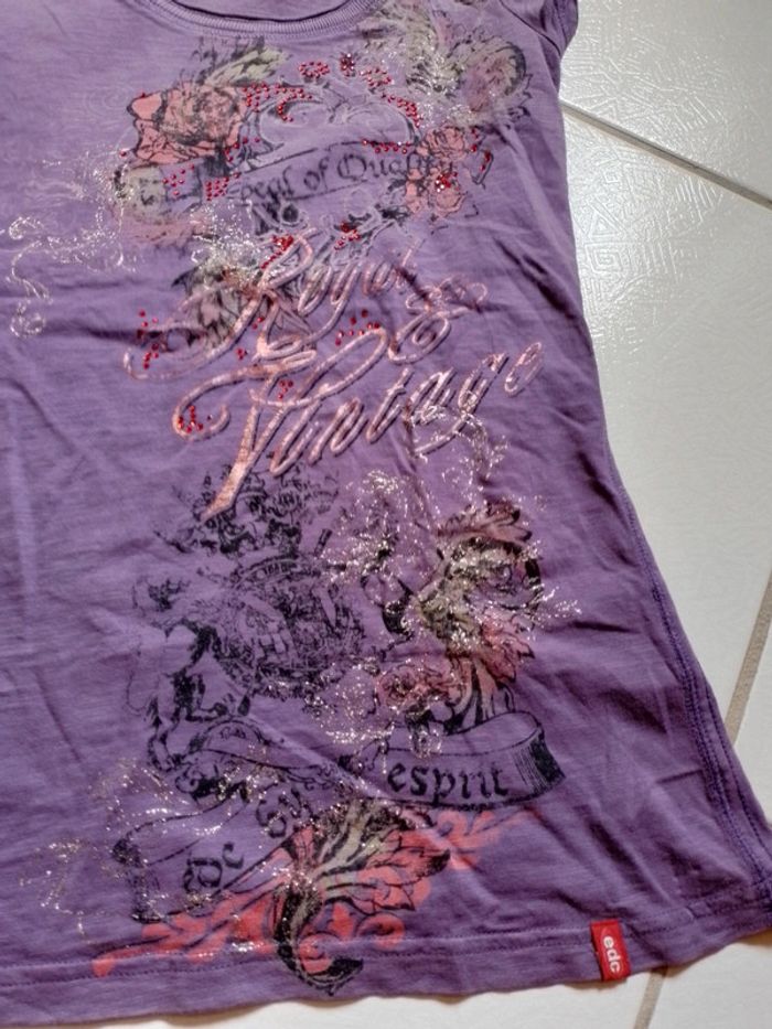 T-shirt femme violet EDC by Esprit - photo numéro 11