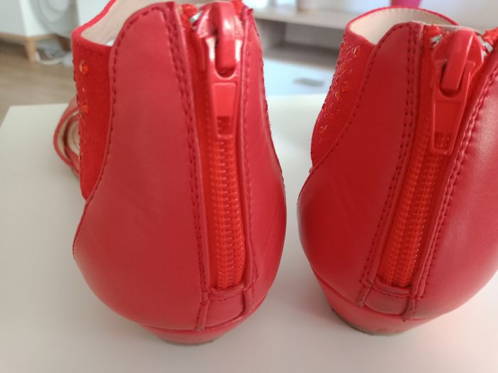 Sandales compensées corail Casual by Gémo - photo numéro 2
