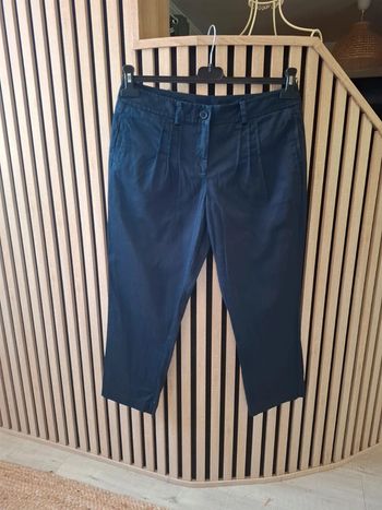Pantalon chinos bleu marine T 42 New Look