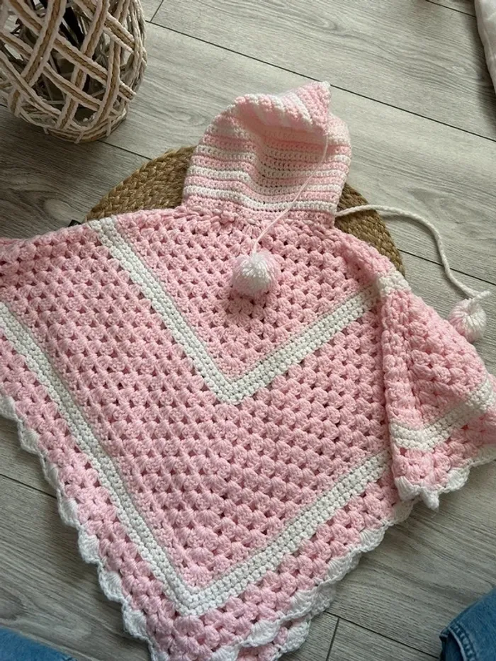 Châle poncho crochet - photo numéro 6