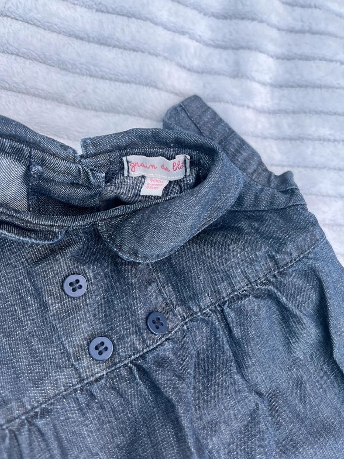 Robe effet jean 6 mois - photo numéro 4