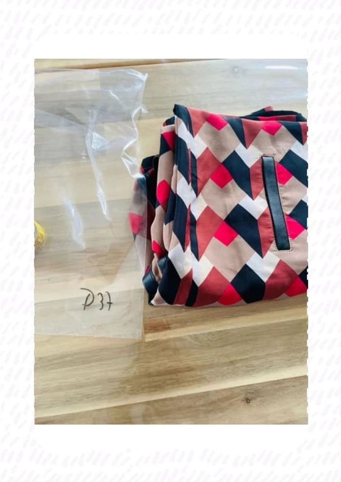 Robe fluide chipie taille 34 à motif géométrique - photo numéro 18