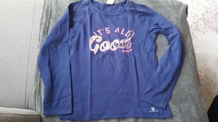T-shirt bleu marine fille 6 ans