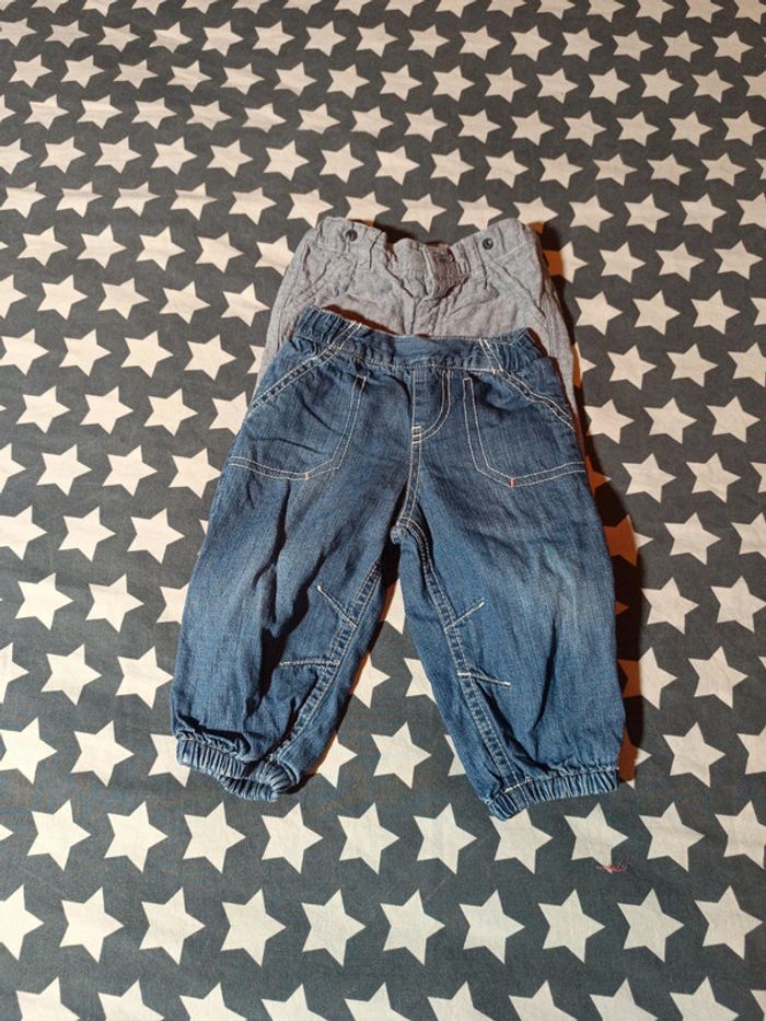 Lot de 5 pantalons T9 mois en bon état - photo numéro 3