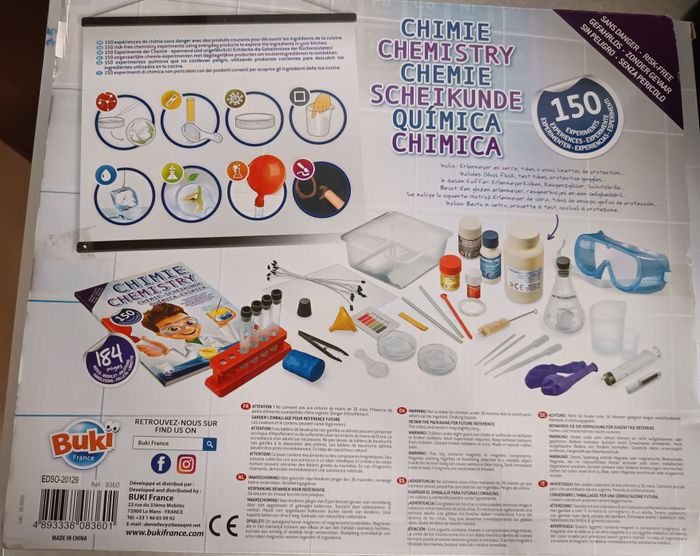 Jeu Complet De Chimie : 150 Expériences - Chimie Sans Danger - Buki Science - photo numéro 2