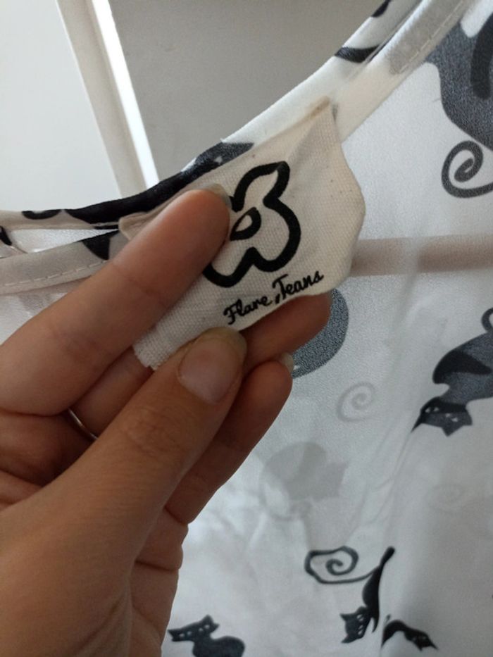 Blouse transparente femme taille M - photo numéro 3