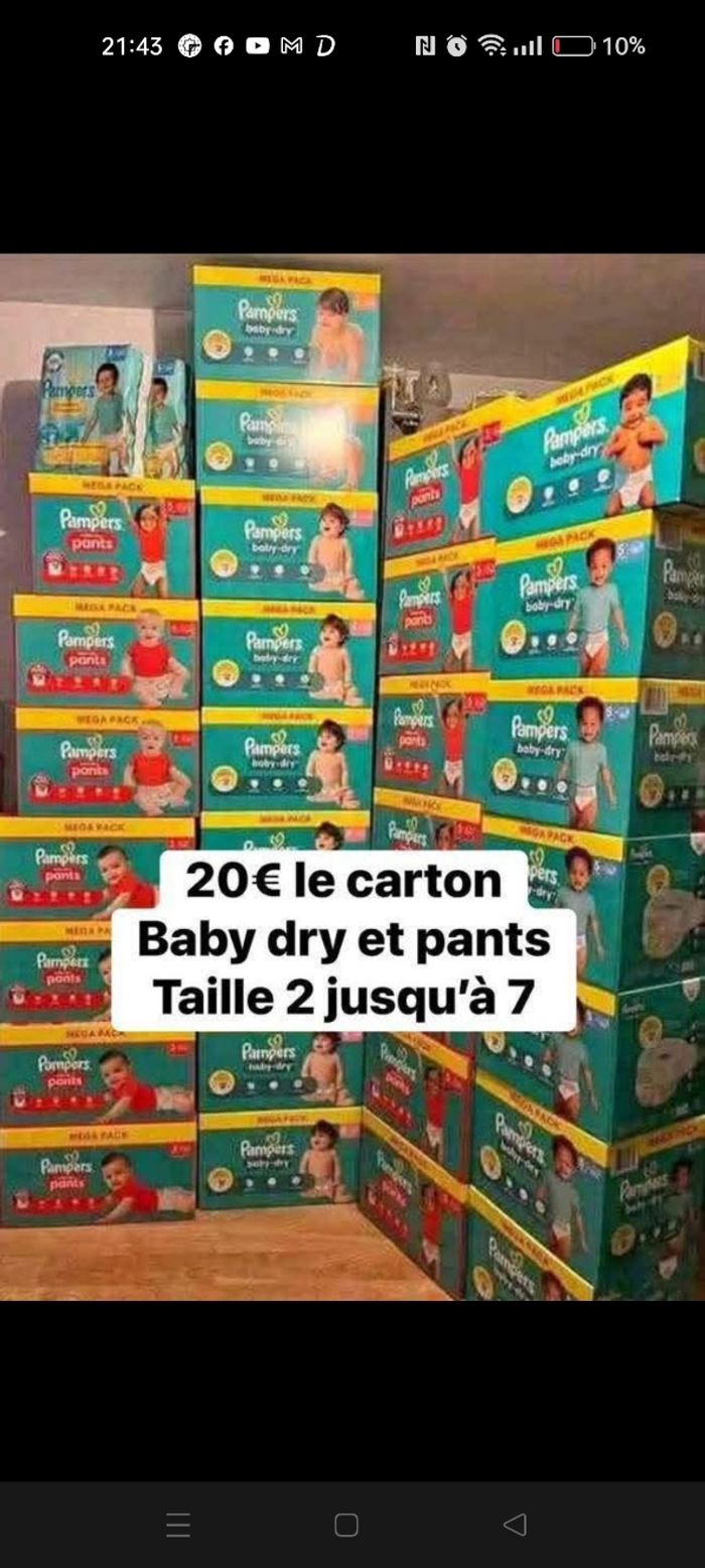 Couche bébé tte les taille