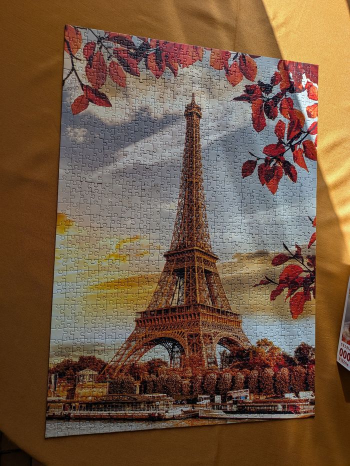 Magnifique puzzle Paris Tour Eiffel Nathan 1000 pièces - photo numéro 2