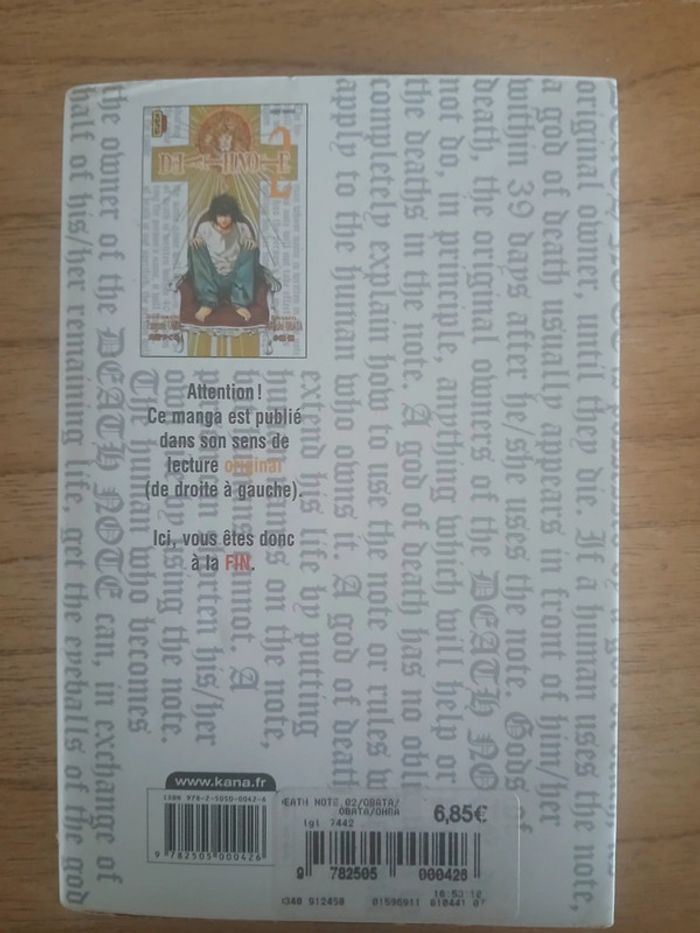 manga Death Note volume 2 - photo numéro 2