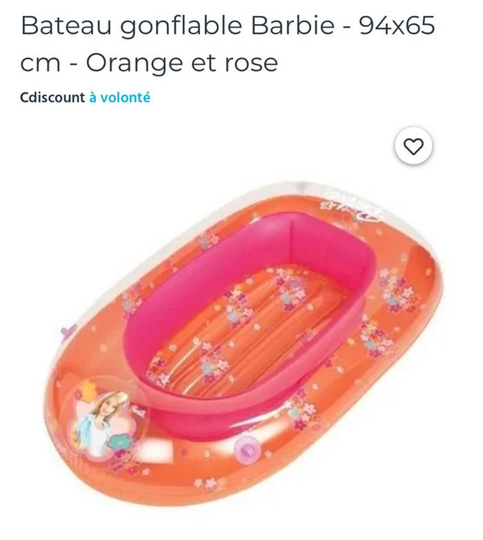 Bateau gonflable barbie - photo numéro 3